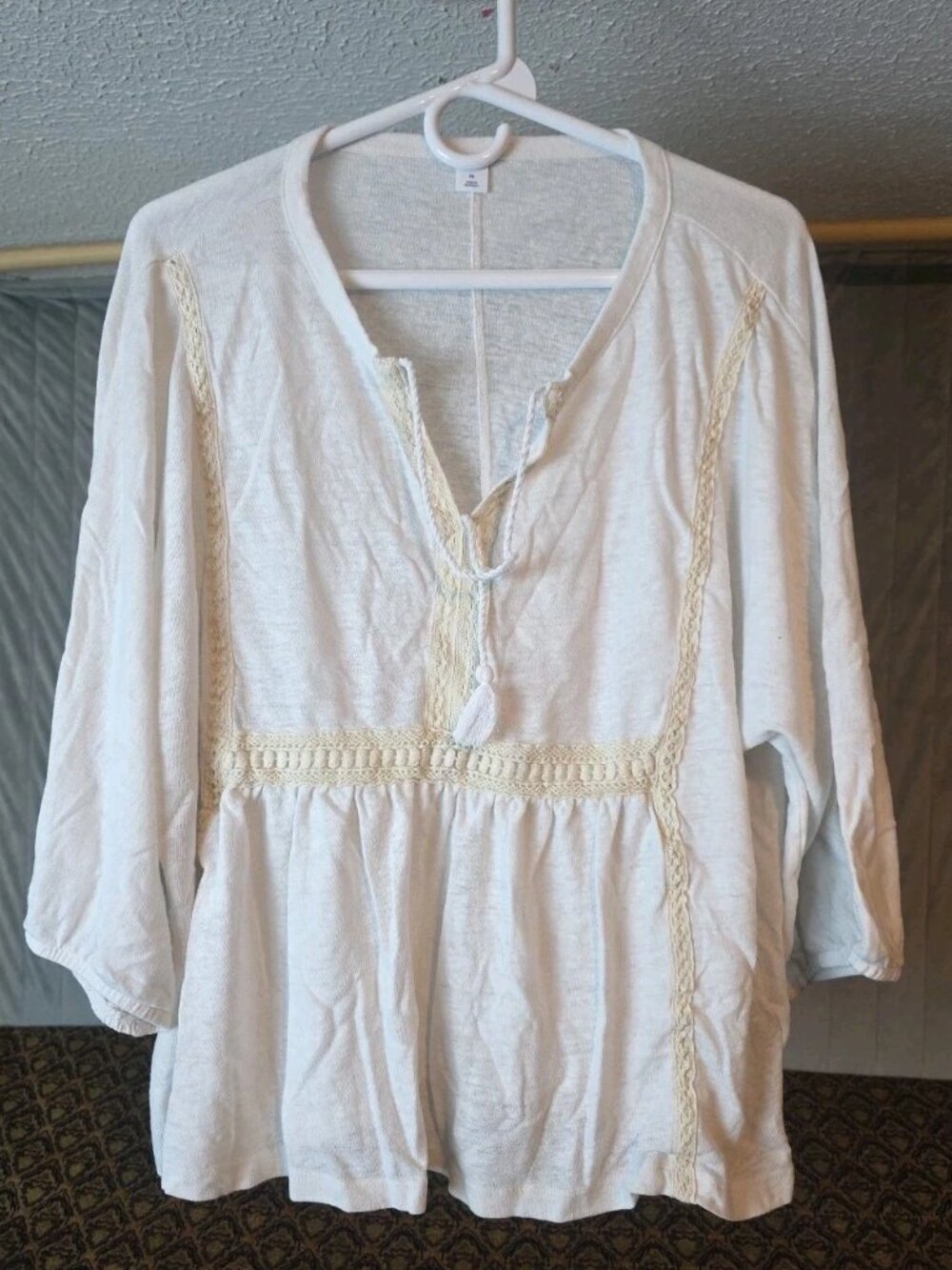 Old Navy Womens White Shirt/Blouse 100% Cotton XL